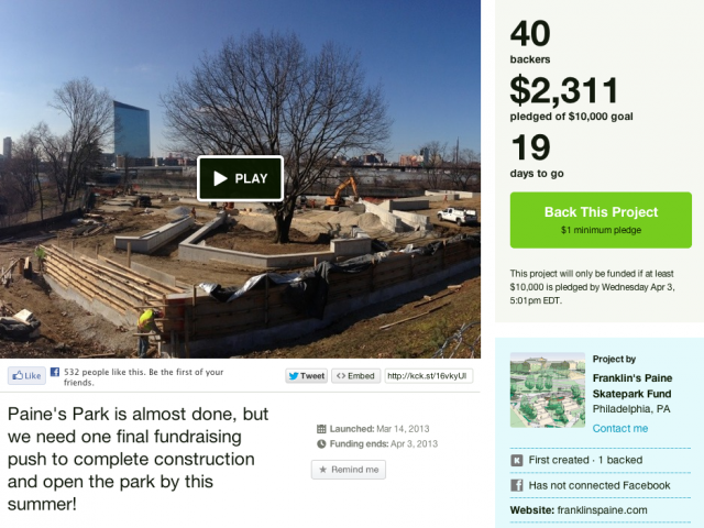 Paine's Park Kickstarter