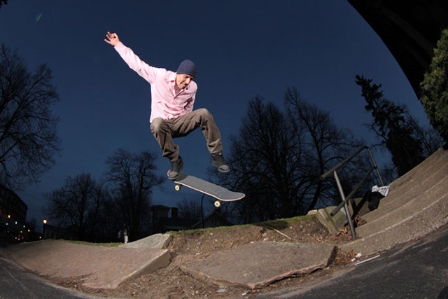 JP Gillespie skating Trackmasters. Photo by Andrew Maholsic.